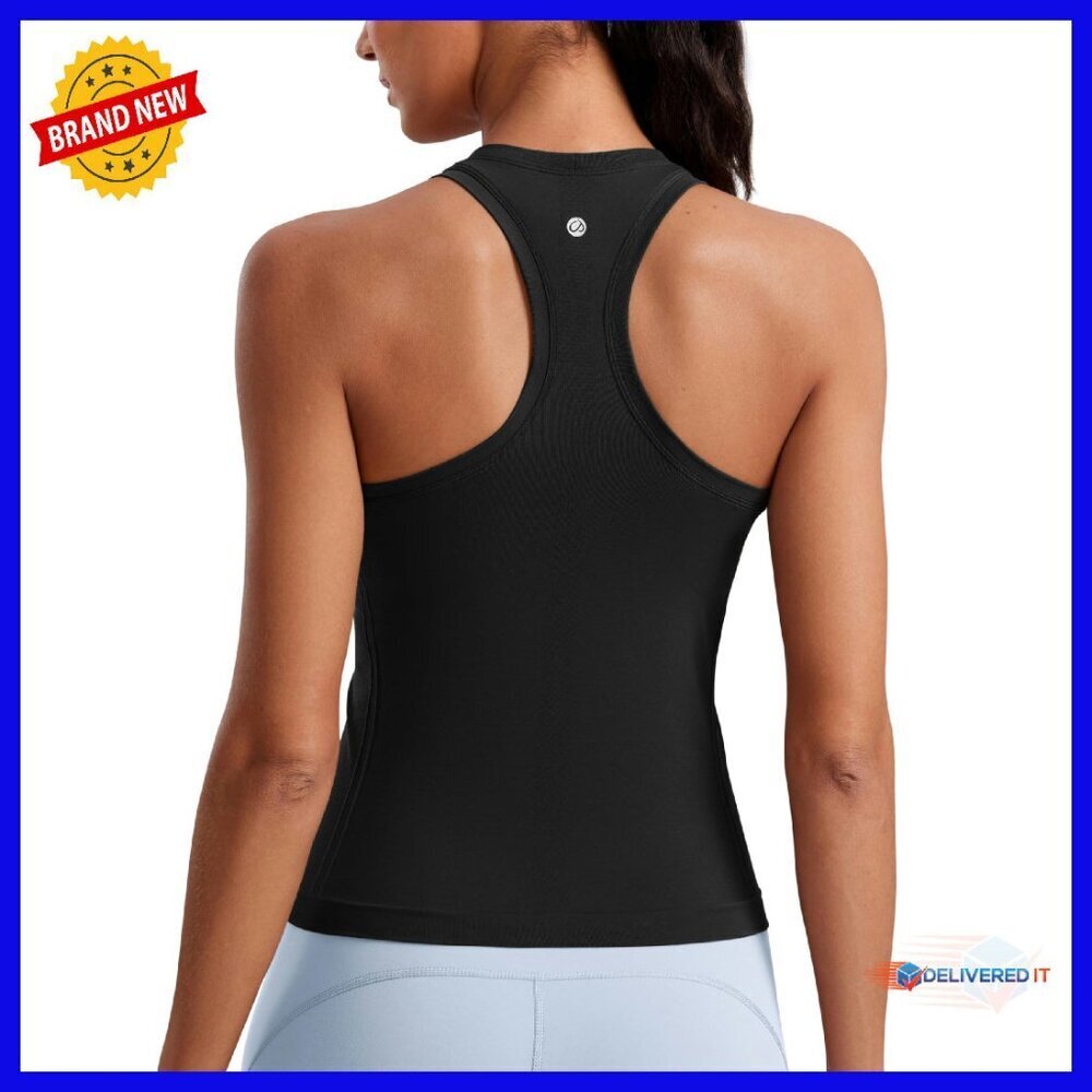 Seamless Racerback Tank Top - Slim Fit Workout Shirt for Women